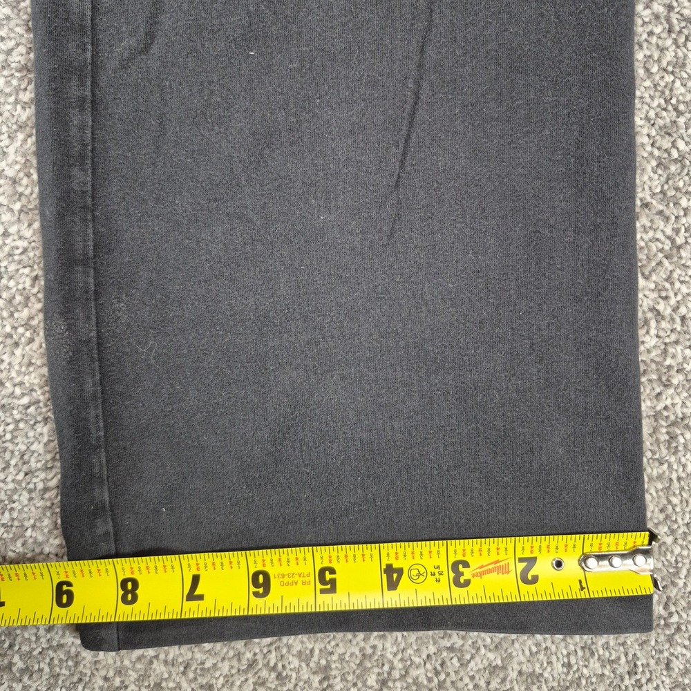 Victoria's Secret PINK Yoga Pants Womens Medium Black Foldover Rhinestone Flare - Picture 9 of 13